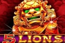 5 lions slot by pragmatic play logo