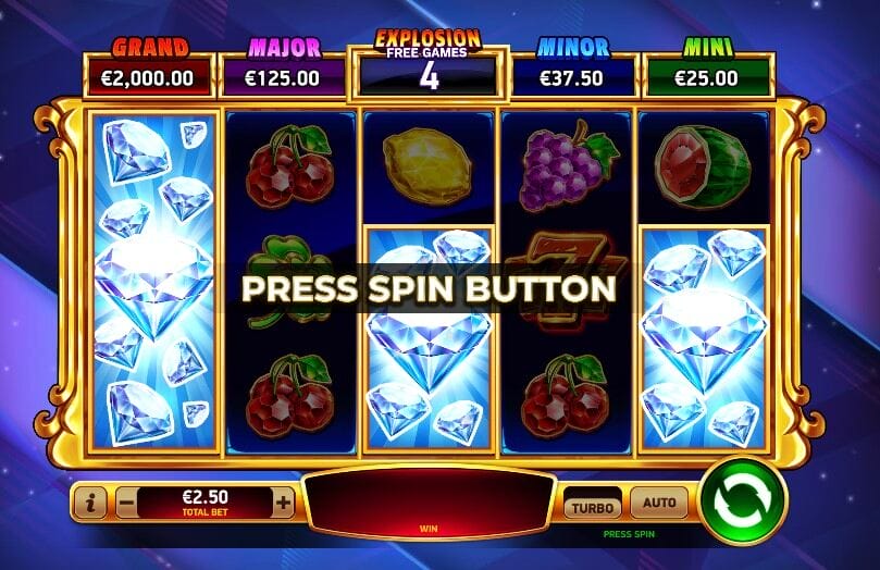 Diamond Spree Explosion Slot Free Spin Image