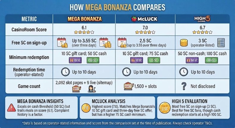 Mega Bonanza Compares