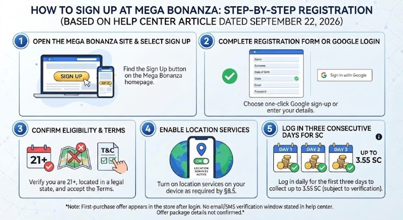 Mega Bonanza Sign Up