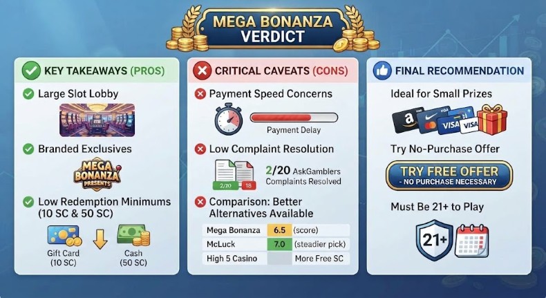 Mega Bonanza Verdict