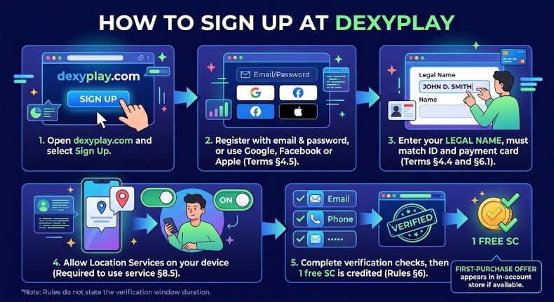 Dexyplay Sign Up