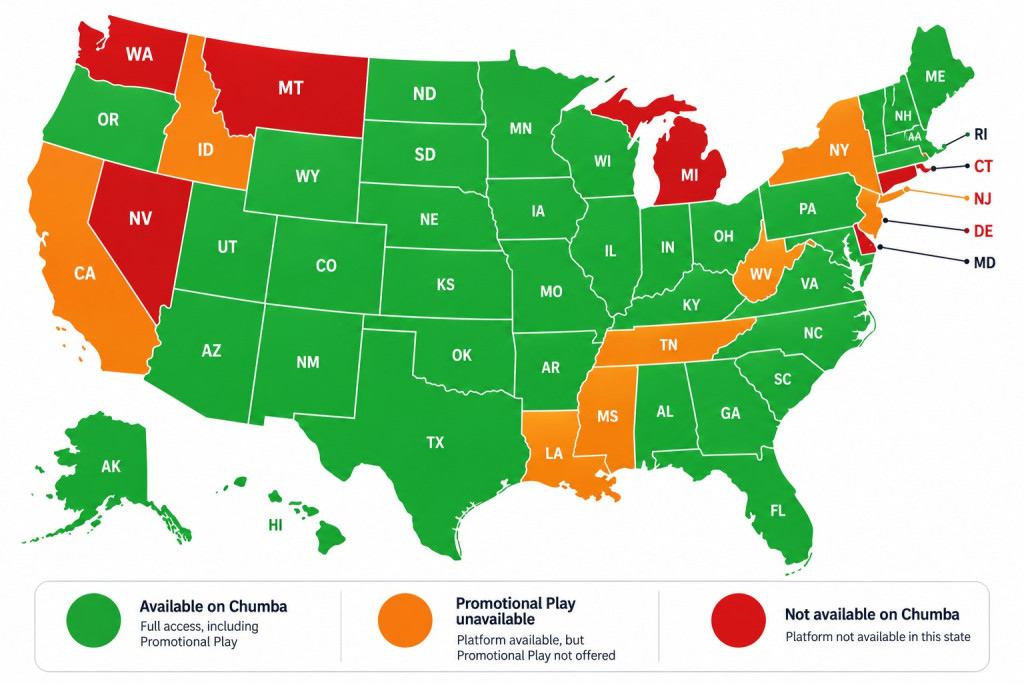 Chumba Restricted States Cr