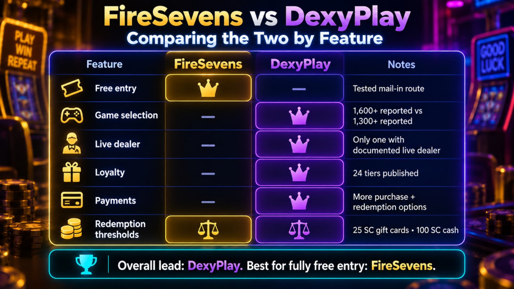 Fireseven Vs Dexyplay Comparing The Two By Feature Cr