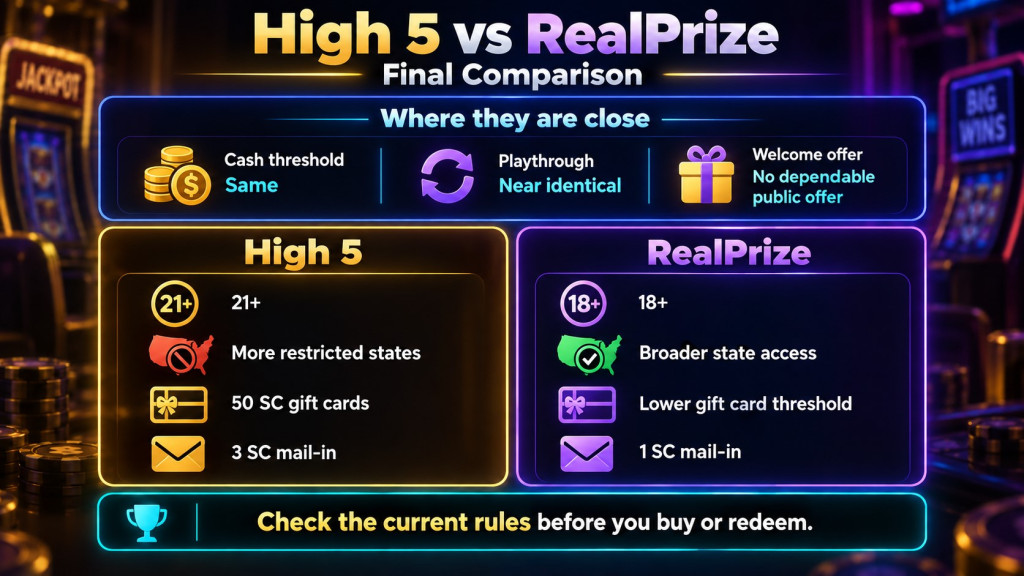 High 5 Vs Realprize Final Comparison Cr
