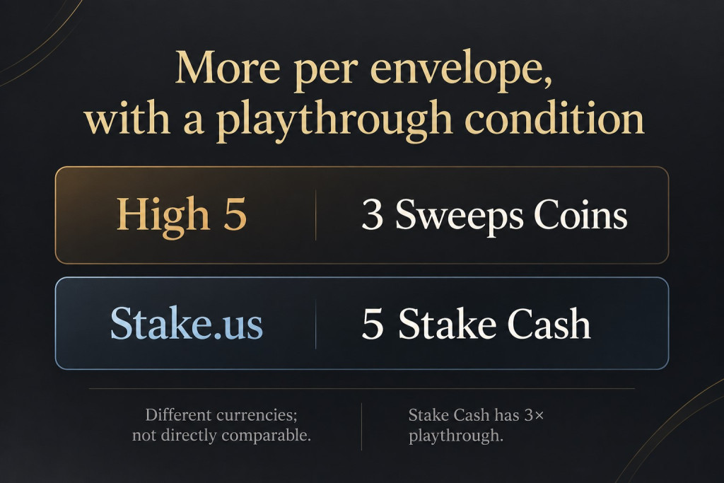 High 5 Vs Stake.us Mail In Entry Cr