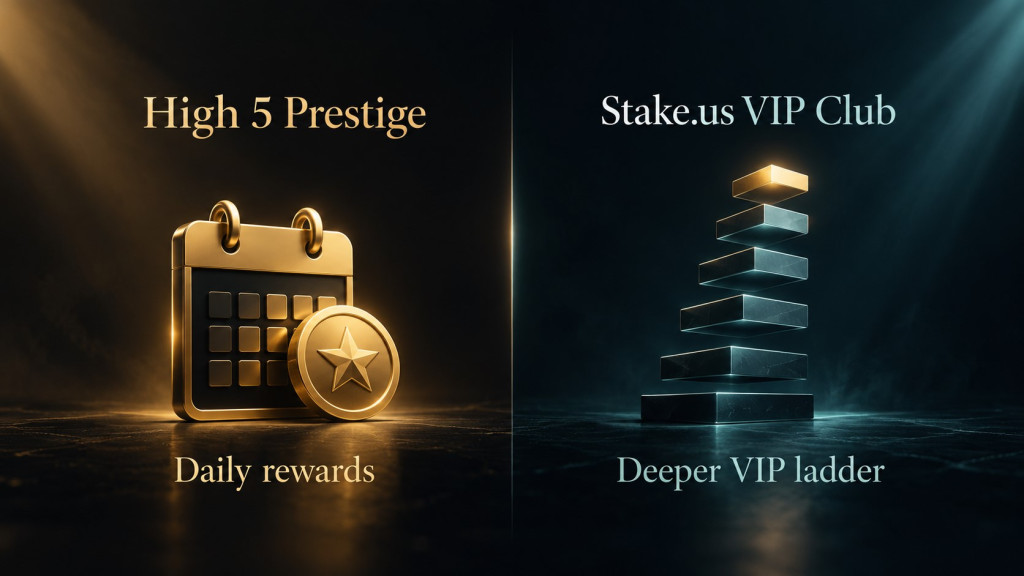 High 5 Vs Stake.us Prestige Vs The Vip Club Cr