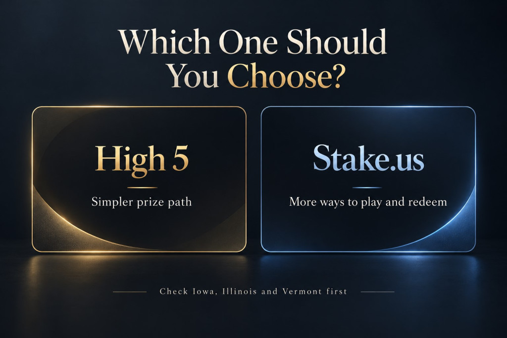 High 5 Vs Stake.us Which Sweepstake Casino Should You Choose