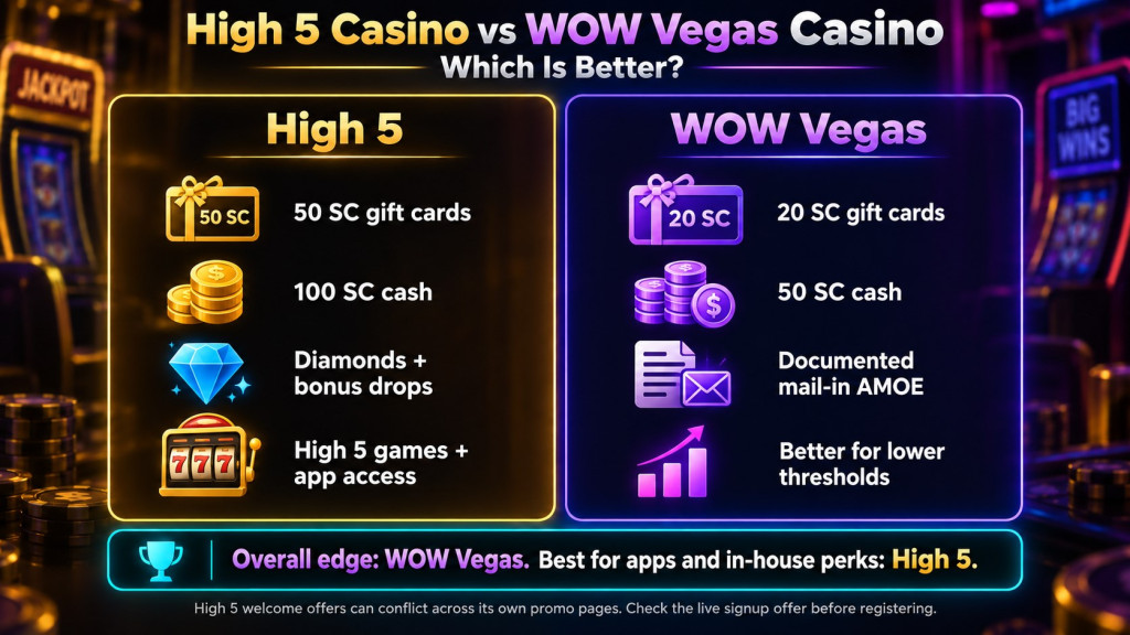 High 5 Vs Wow Vegas Cr