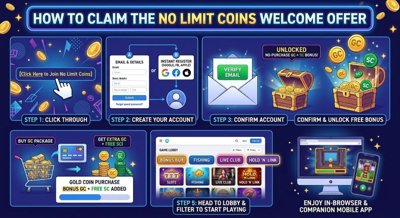 No Limit Coins Claim Welcome Offer