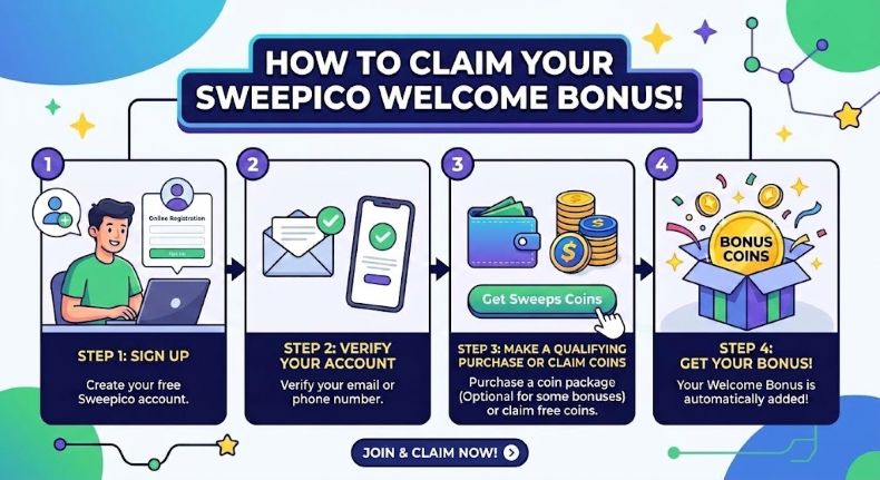 Sweepico Claim Welcome Bonus